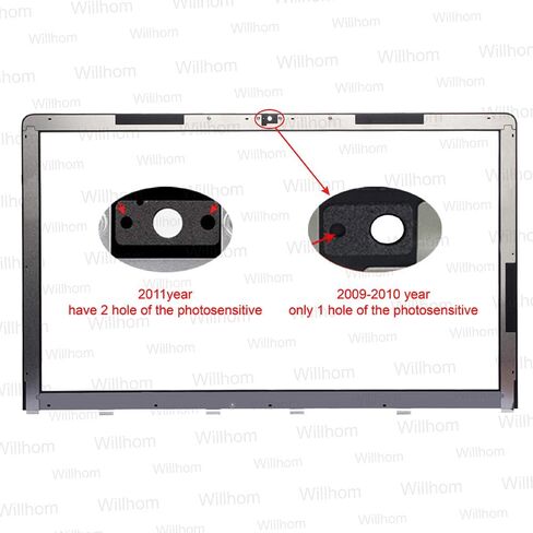 Willhom LCD Glass Replacement for iMac 27 Inch A1312 LCD Front Glass 2009-2010 Year (27") in Saudi Arabia