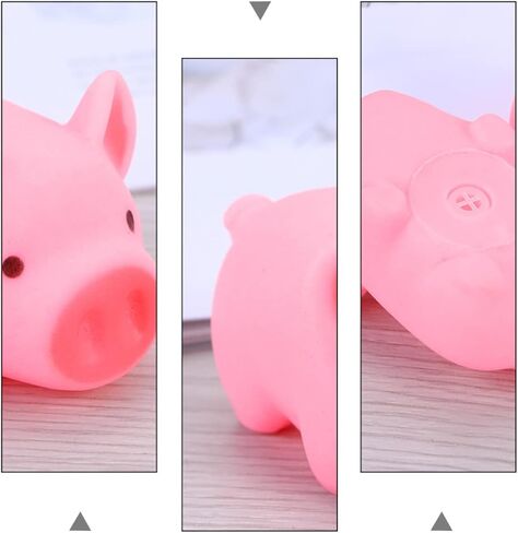 TOYANDONA 20 قطعة لعبة كلب خنزير صغير يصدر صوتًا لعبة خنزير خنزير مطاطي لعبة كلب خنزير لعبة خنزير in Saudi Arabia