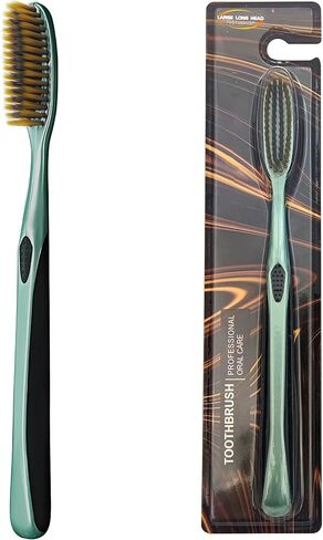 Huge Head Toothbrush Soft Toothbrush Large Long Head Whitening Teeth (Blue 1 PCS) in Saudi Arabia