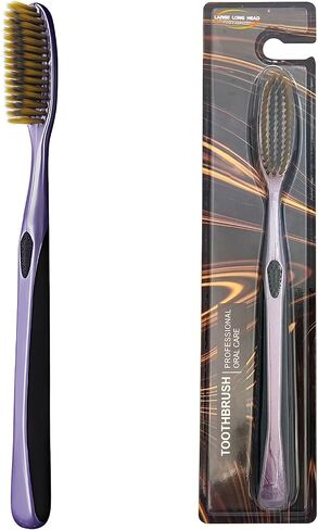 Huge Head Toothbrush Soft Toothbrush Large Long Head Whitening Teeth (Blue 1 PCS) in Saudi Arabia
