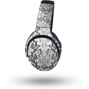 MightySkins Glossy Glitter Skin Compatible with Skullcandy Crusher ANC 2 - Floral Retro | Protective, Durable High-Gloss Glitter Finish | Easy to Apply