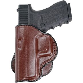 Maxx Carry Paddle Leather Gun Holster Taurus G2c Holster 9mm or 40S&W, PT111 G2 | Fits Glock 26, 27 | Walther PPQ SC, P22 | Sig Sauer P320 Micro Compact | Springfield XD 3, XD MOD 2