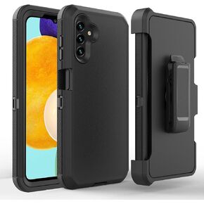 Designed for Samsung Galaxy A13 5G, with Built in Screen Protector Holster Heavy Duty Case with Built-in Kickstand + Swivel Belt Clip Phone Case Cover for Galaxy A13 5G (Camo)