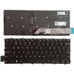 Laptop Replacement US Layout with Backlight Keyboard for Dell Inspiron 7386 7380 7580 7586 5580 5582 5585 5480 5481 5482 5485 Latitude 3400 3310 3390 P92G P93G P111G P77F