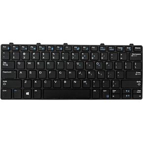 Replacement Keyboard for Dell Latitude 11 3180 3189 3190 3190 2in1,Latitude 13 3300 3310 3380 Series Laptop Non-Backlit Keyboard US Layout 343NN 0343NN 0NG83V 036G3P