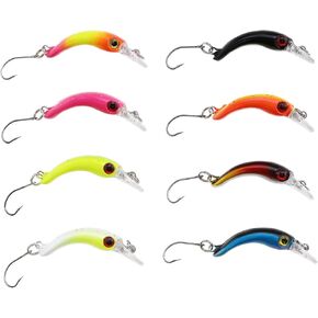 Multi Color 3D Realistic Minnow Plastic Fishing Lures Hard Baits Fishing Tackle Lure Kit for Freshwater Saltwater Bass Trout Walleye Redfish