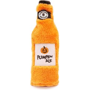 ZippyPaws - Happy Hour Crusherz Water Bottle Halloween Dog Toys - No Stuffing, Crunchy - Pumpkin Ale
