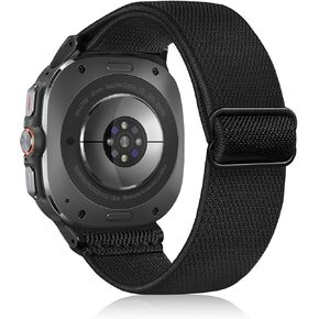 Fintie Elastic Bands Compatible with Samsung Galaxy Watch Ultra 47mm 2024, Adjustable Stretchy Nylon Loop Band Breathable Replacement Strap