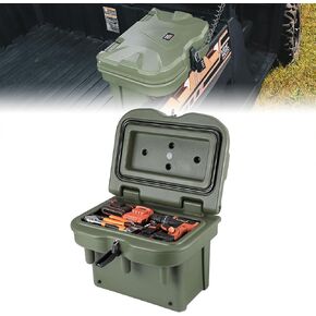 KEMIMOTO UTV Bed Box for Storage Compatible with Polaris Ranger 500 570 900 1000/XP General 1000 4 2016 2017 2018 2019 2020 2021 2022 2023, Low-Density Polyethylene Cargo Storage Box