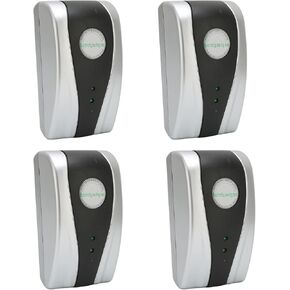 4pcs Energy Saver, Electricity Saving Box 30000W Automatic Energy Saving Household Smart Power Saver with Indicator Light for Washing Machines Refrigerators(US Plugs