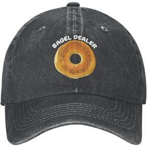 POLIFARMER Bagels Lover Hat Bagel Dealer Hat for Men Dad Hat Graphic Caps