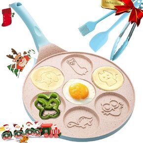 EZJOB Nonstick Pancake Pan for Kids, Egg Pancake Molds Griddle Pan Stovetop Kids Pancake Maker Pan for Pancakes Flapjack Maker Blini Pan Nonstick Griddle Pan Tortillas in Saudi Arabia