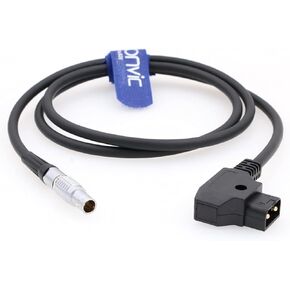 Eonvic D-TAP to 0B 2 Pin Male Power Adapter Cable for Teradek Bond ARRI RED Paralinx Preston Transvideo Offhollywood Switronix Panasonic (Right Angle 2Pin)