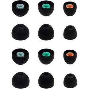 ALXCD Eartips Compatible with Sony in-Ear Headset, S/M/L 6 Pairs Soft Silicone Ear Tips, Compatible with Sony in-Ear Headphones MDR-XB50AP WF-1000XM3 XBA-H1 WF-XB700 WF-SP800N, etc. SML 6 Pairs Black
