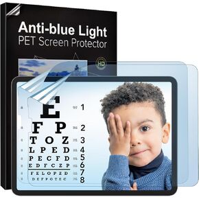 TiMOVO 2 Pack Anti Blue Light Screen Protector for iPad Air 5th / 4th, Screen Protector Film for iPad Pro 11 Inch (4th / 3th / 2th / 1st), Eye Protection, Anti-Glare, Bubble Free