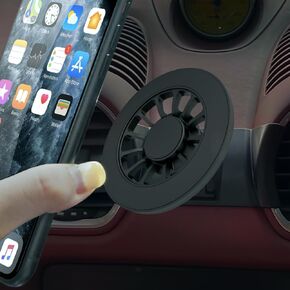 BEERTE Fits MagSafe Car Mount Fit for Porsche 718 Cayman Boxster 2017-2024 Hands Free Magnetic Car Phone Holder Strong Magnets Phone Mount Fit for iPhone 16 15 14 13 12 Series MagSafe Case All Phones
