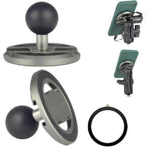 Magnetic Car Phone Holder Mount with B Size 1" Ball Compatible with Magsafe iPhone 15 14 13 Pro Max RAM mounts B Size 1 inch Double Socket Arm Magsafe Ball Mount Adapter