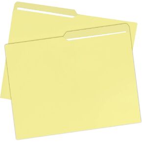 Uoffice File Folders for Office, School, Filing, and More (25pack, Letter, Light Pink)