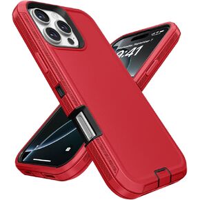 Jelanry Case for iPhone 16 Pro 5G 6.3-inch, Heavy Duty Rugged & Dual-Layer Protection Shockproof Dropproof with Port Anti dust Scratch Matte Armor Back Cover Cases for Apple iPhone 16 Pro 2024, Black