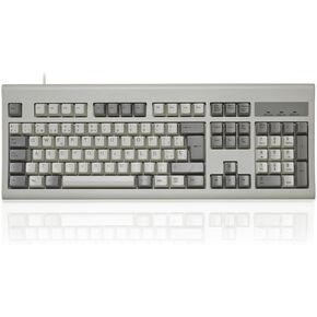 Perixx PERIBOARD-106M ES, Teclado USB Eficiente Full Size, Teclas Ergonómicas Curveadas, Estilo Retro Clásico, Color Gris Blanco, QWERTY Español… in Kuwait