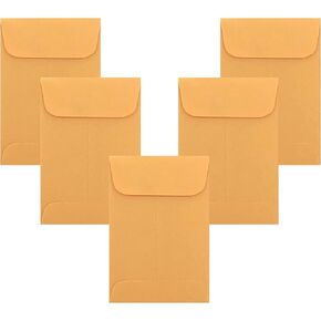 500 Dronka Envelope #1 Coin, Seeds, Tips, Small Parts Envelopes, 2-1/4" X 3-1/2", Premium 24lb. White, Full Gum Flap, 500/Box