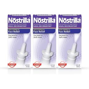 Nostrilla Nasal Decongestant Original Fast Relief 0.50 oz (Packs of 6)