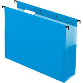 Pendaflex SureHook Reinforced Hanging Box File, 3", Letter, Blue, 1/5 Cut, 25/BX (59203)