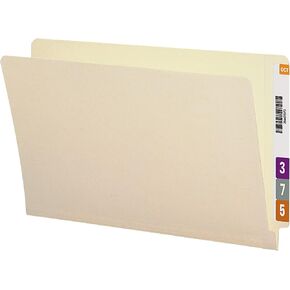 Smead End Tab File Folder, Shelf-Master® Reinforced Straight-Cut Tab, Legal Size, Manila, 100 per Box (27110)