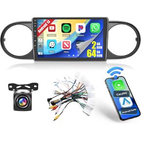 [2+64G] Ohradio Android 13 Car Stereo for Toyota Scion xB 2007-2016, 9'' Touch Screen with Wireless CarPlay Android Auto GPS Navigation Mirror Link WiFi BT DSP