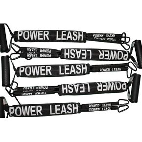 Spring-Activated Dog Trainer Leash, Tension REDUCING Leash, Force-Absorbing Leash, Dog-Control Assisting Leash, Force Intake Dog Leash (Black/White and Black Springs)