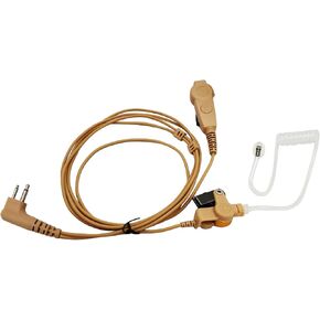 Dual Ptt Earpiece Mic 2 Prong Skin Color Ear Piece Headset for Motorola Walkie Talkie cp185 pr400 bpr40 dtr700 dtr500 dtr550 dtr650 dlr1060 dlr1040 dlr1020 cp200d cp100d cls1410 cls1460 cls1110 in Kuwait