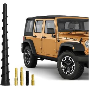 Mandark Car Spiral Antenna, 7 Inch Waterproof PVC Vehicle Antenna Toppers, Flexible Automotive Exterior Retrofit Antenna Replacement Accessories, Universal for SUV, Sedan, Truck