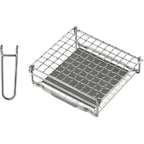Campingmoon Camping Bread Toaster for Camp Stove Gas Fire BBQ Grill Portable 304 Stainless Steel Cooking Grill US-1312