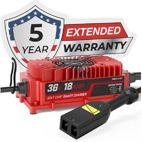 FORM 18 AMP EZGO TXT Battery Charger for 36 Volt Golf Carts -D Style Plug