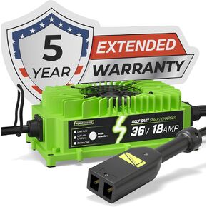 FORM 18 AMP EZGO TXT Battery Charger for 36 Volt Golf Carts -D Style Plug