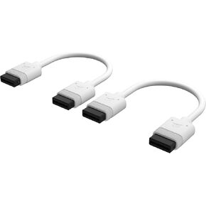 Corsair iCUE Link Cables - 2X 100mm Straight - White