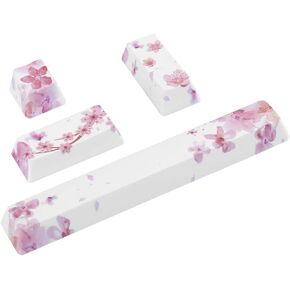 Mechanical Keyboard Keycap, DIY Pattern Keycaps Space Key ESC Key Enter Key Numpad Enter Keycap for Mechanical Keyboard (4PCS, Pattern)