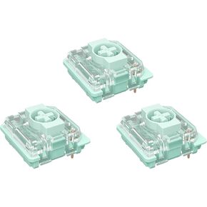 GATERON Low Profile Jade Switches for MX Mechanical Keyboard,3 Pin/65gf Tactile/RGB LED/Factory Pre-lubed Switches(36Pcs)