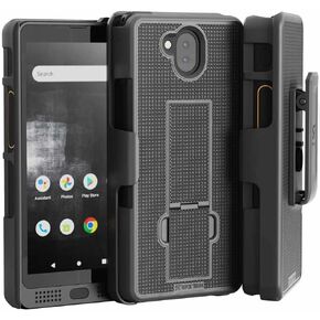 Rome Tech Belt Clip Phone Case for Sonim XP10 5G XP9900 [2022] Slim Heavy Duty Rugged Slide Hip Holster Cover with Kickstand Compatible with Sonim XP 10 5G - Black