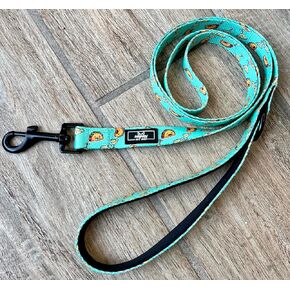 Tacos & Margaritas Dog Leash- Large, Green