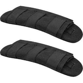 Awpeye Shoulder Strap Pad 2PCS Vest Shoulder Strap Pads, Black Backpack Strap Pads Tactical Removable Luggage Shoulder Guitar Pad Fit 2'' Sling Bags Shoulder Straps