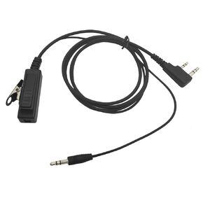 Ptt Mic Adapter 3.5mm Aux 2pin Cable Connector for GA Headphone Noise Cancelling Walkie Talkie Headset UV5R RT21 RT22 BF-F8HP