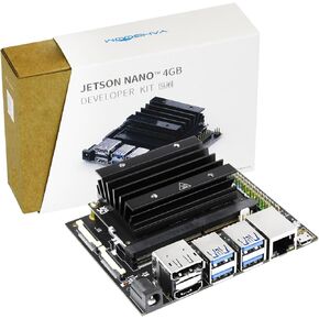 Yahboom Jetson Nano 4GB SUB Developer Kit Case, Wireless Network Card, USB Microphone Camera, Ubuntu18.04 ROS AI Visual Recognition(Nano SUB, Mini PC Kit)