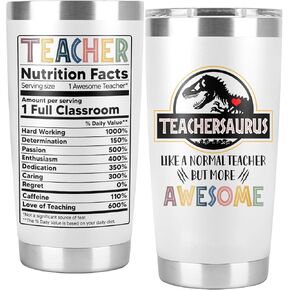 Teacher Gifts for Women Men - Teacher Appreciation Gifts, Teacher Birthday Gifts, Teacher Gifts Ideas - Gifts for Teachers from Students on Birthday, Appreciation Week - 20 oz Teacher Tumbler Mug/Cup