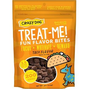 Crazy Dog Treat-Me! Mini Treats: Taco - 4 oz.