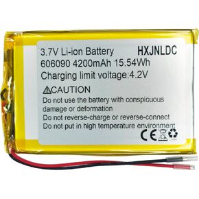 بطارية ليثيوم بوليمر بديلة قابلة لإعادة الشحن DC 3.7V 4200mah 606090 للمنتجات الإلكترونية DIY 3.7-5V، وإمدادات الطاقة المتنقلة لتخزين الطاقة.