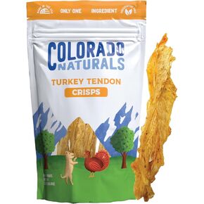Turkey Tendon Chews, 3 oz – All-Natural, Made in USA, No Fillers or Preservatives – Great for Dental Health