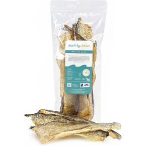 Earthly Walleye Skins (Folded) Pack of 10 Dog Chews (Approx 2.4oz)