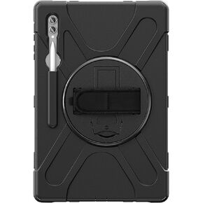 Sahara - Defense-X Series Case for Samsung Galaxy Tab S10 Ultra, Tab S9 Ultra, and Tab S8 Ultra, Black (TB00340)