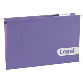 Blue Summit Supplies Legal Size Hanging File Folders, Legal Size, 25 Reinforced Hang Folders, Designed for Home and Office Color Coded File Organization, Assorted Colors, 25 Pack